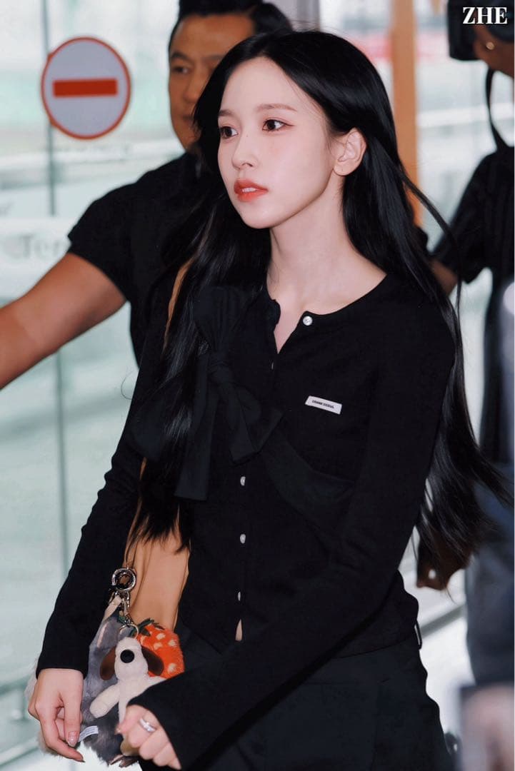 CRANK リボン ニット カーディガン ブラック twice - メルカリ