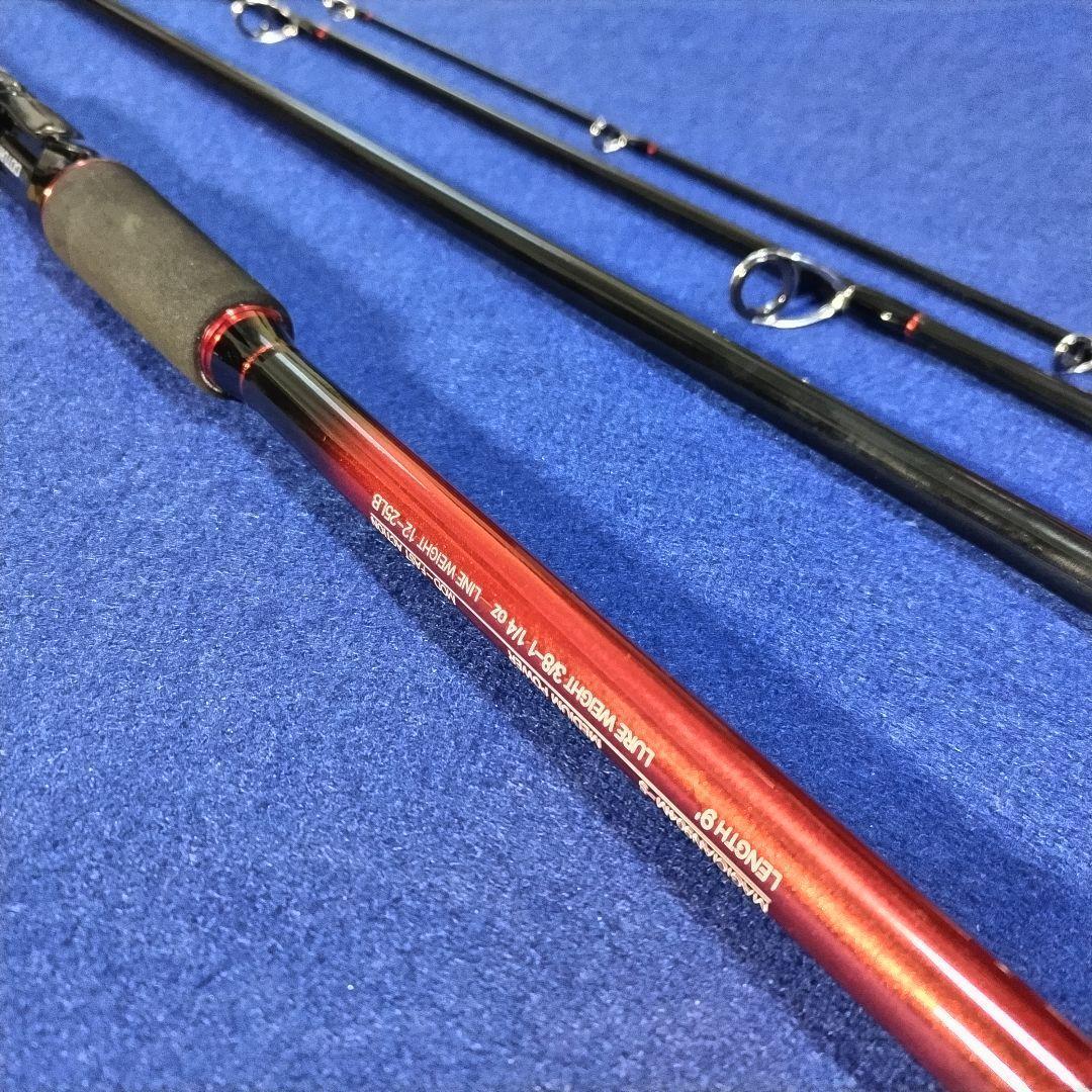 ロッドケース付き マルチピースロッド 2.7m 9ft スピニング シーバス