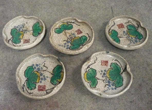 播州姫路 幻の焼物 林田焼ぶどう図4寸小皿 5枚 [B31709] 楽天市場】有田焼 豆皿 小皿 醤油 皿 鳥獣戯画×有田焼「うさぎとかえる