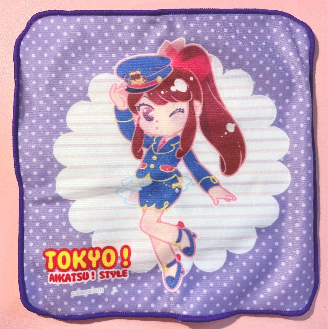 アイカツ！ 紫吹蘭 スパイシーアゲハ ハンドタオル ハンカチ 6枚セット