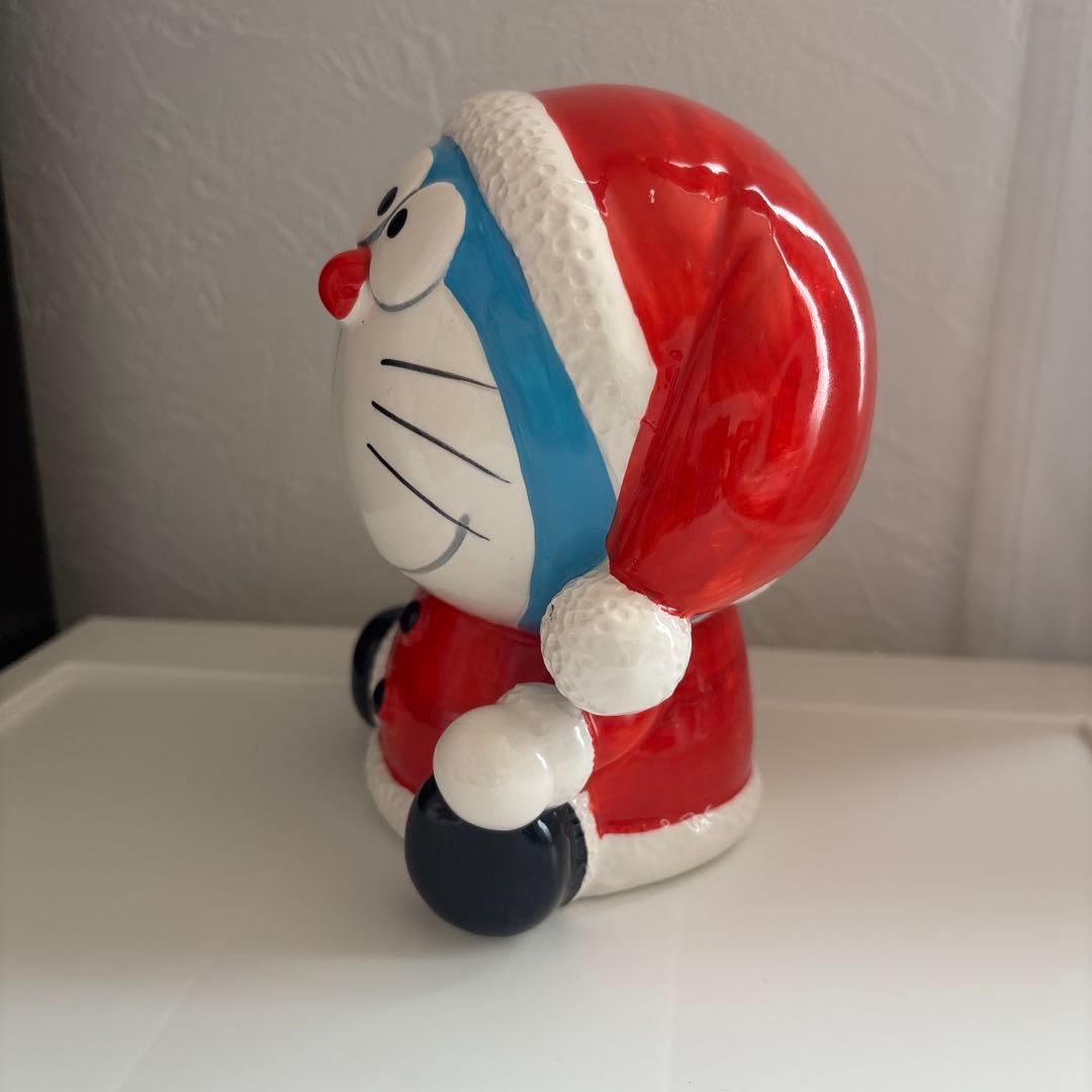 ドラえもん　サンタクロース　レトロ　陶器　貯金箱