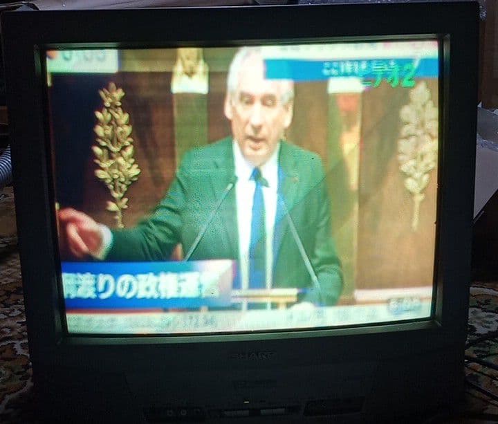 シャープ SHARP 21C-GS1 ブラウン管テレビ ジャンク リモコン付 - メルカリ