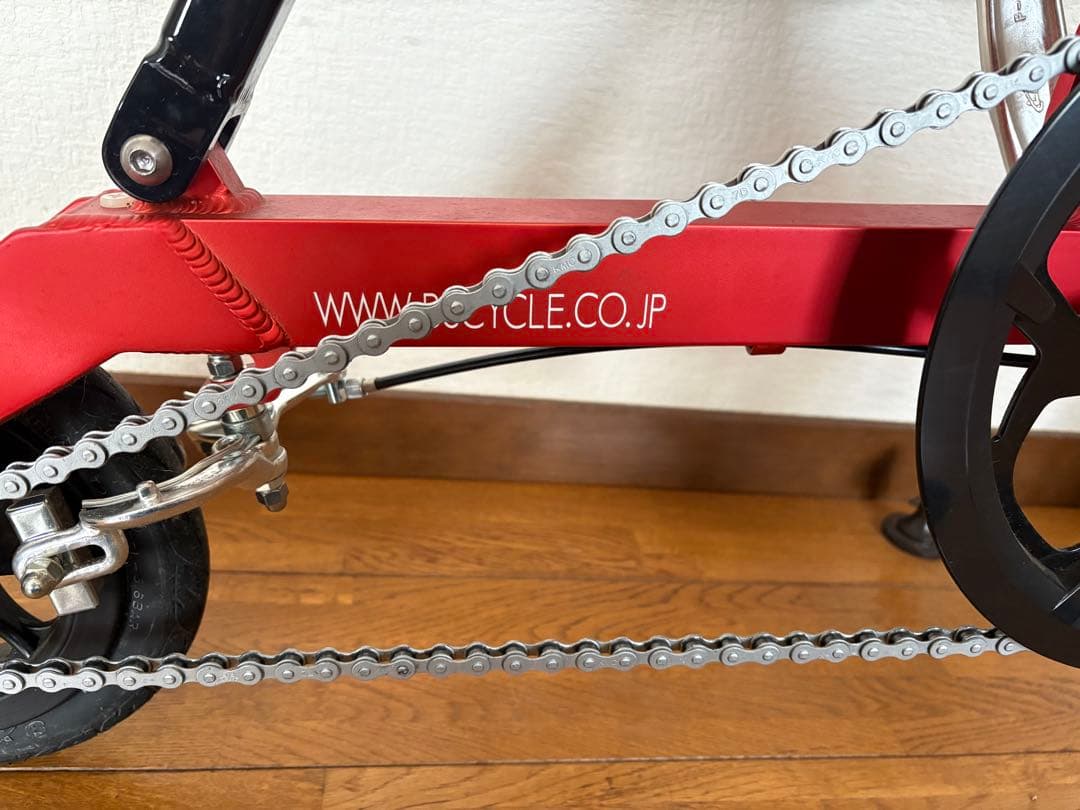 折りたたみ自転車 ブリヂストン HANDY BIKE8 レッド/ブラック