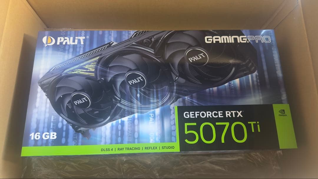 動作確認済 RTX 5070 Ti GAMINGPRO 16GB 非喫煙環境 Palit Products - GeForce RTX™ 5070 Ti GamingPro ::