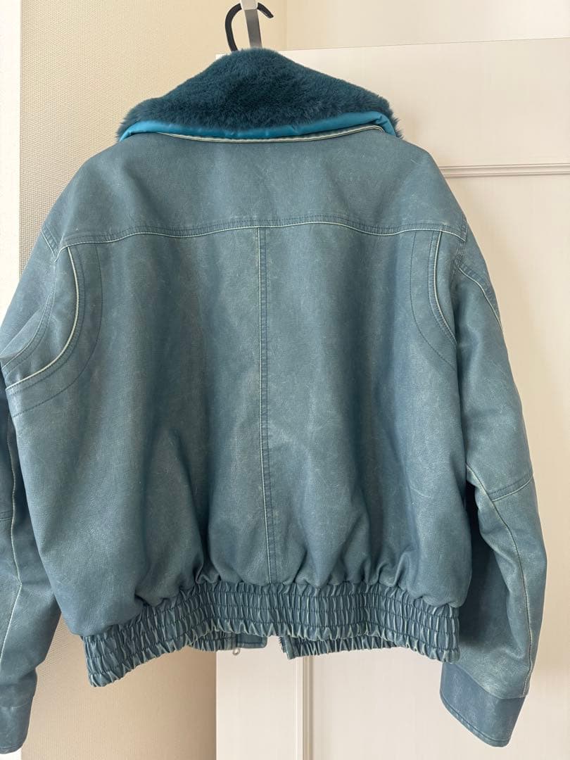 SLY ヴィンテージ フェイクレザー ショート ブルゾン - メルカリ