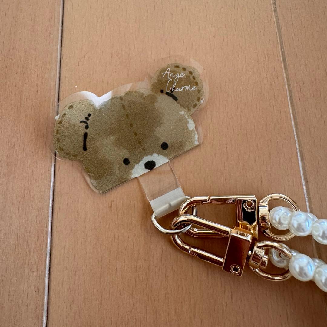 Ange Charme アンジュシャルム ロゴスマホパールチェーン 辻希美