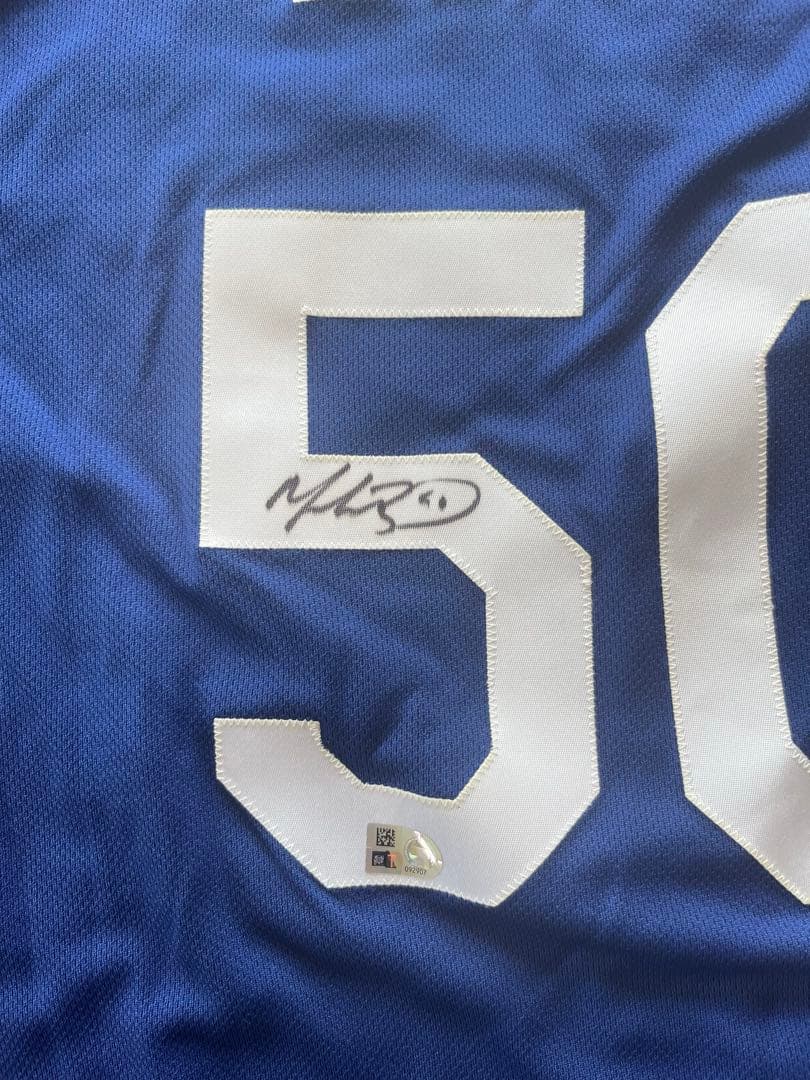 ドジャース　ムーキー・ベッツ　直筆サインユニフォーム Fanatics Authentic ドジャース ムーキー・ベッツ 直筆サイン入り 2024