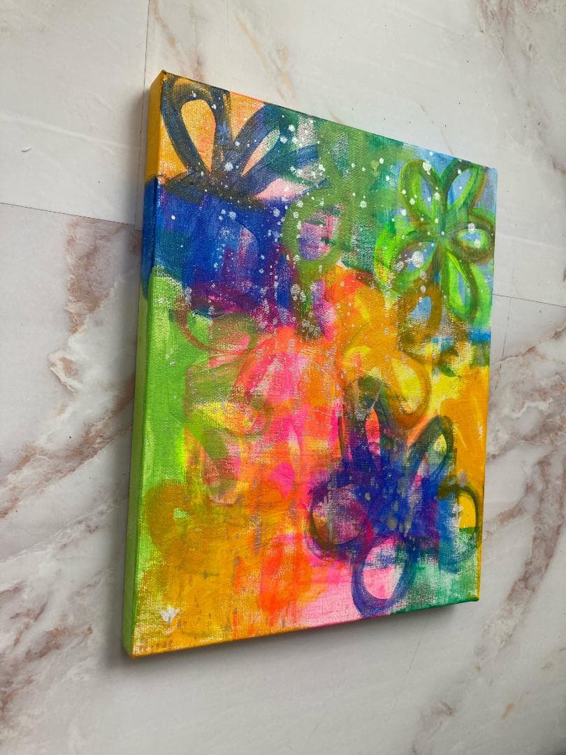 RENA F3サイズ　原画　絵 アート 抽象画 アートボード　キャンバス