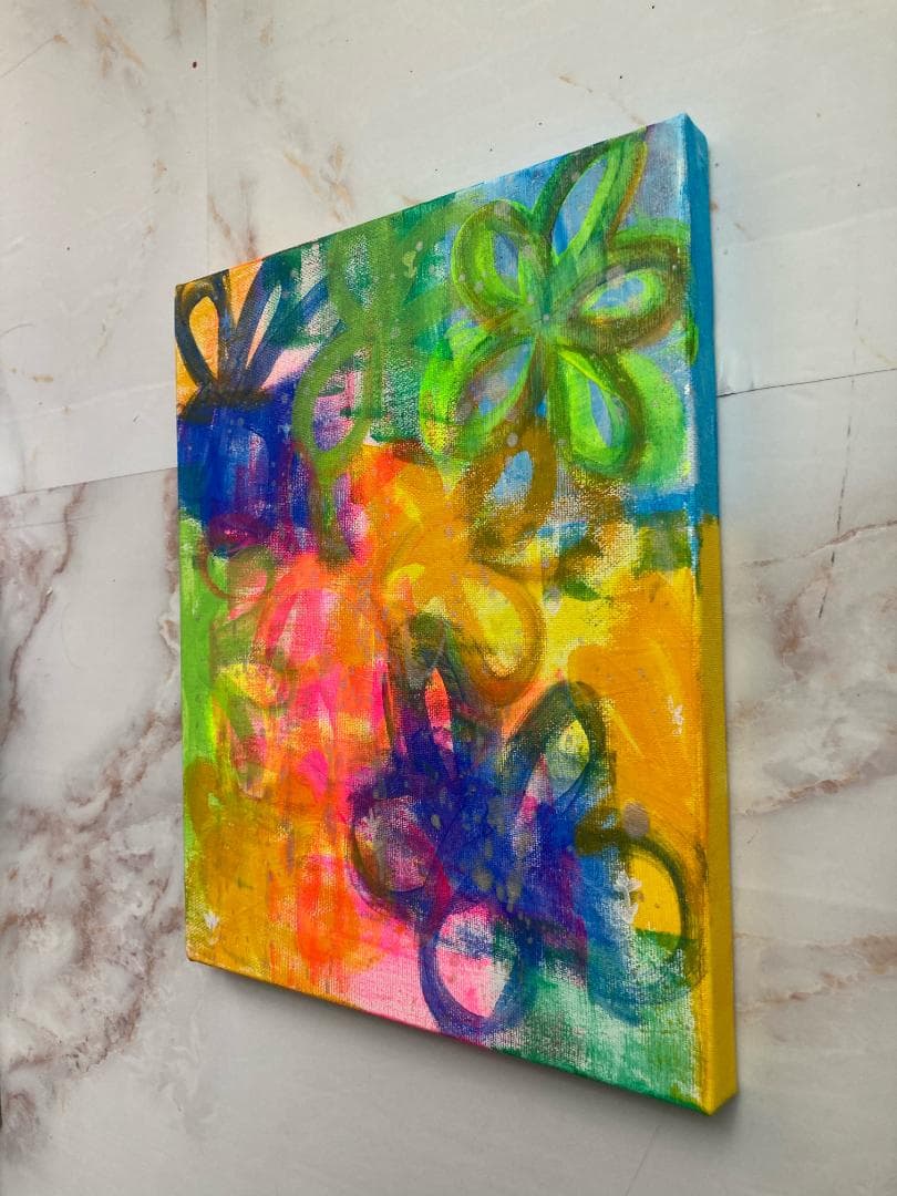 RENA F3サイズ　原画　絵 アート 抽象画 アートボード　キャンバス