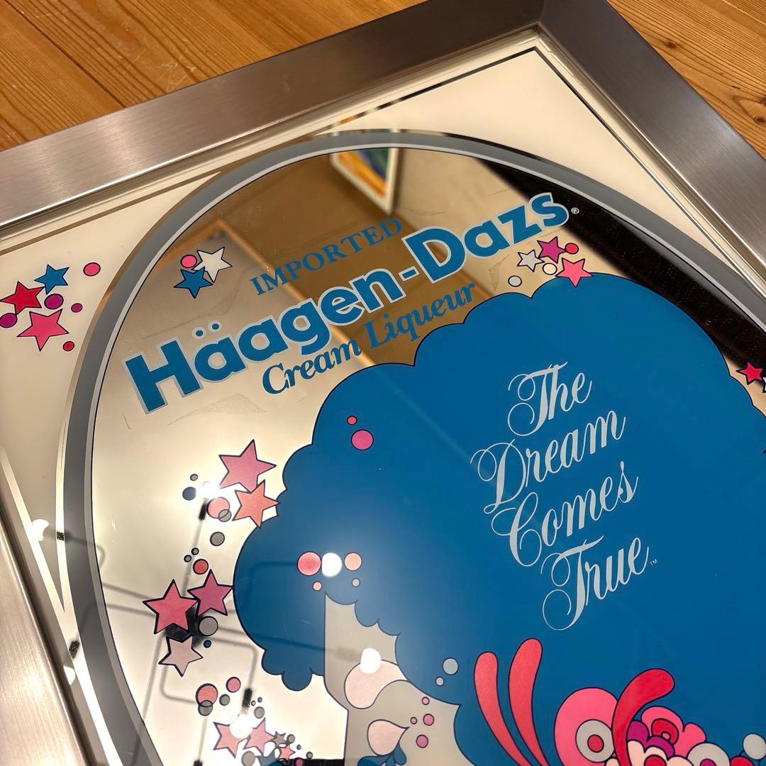 レア！ 70年代 ハーゲンダッツ パブミラー 鏡 看板 ピーターマックス