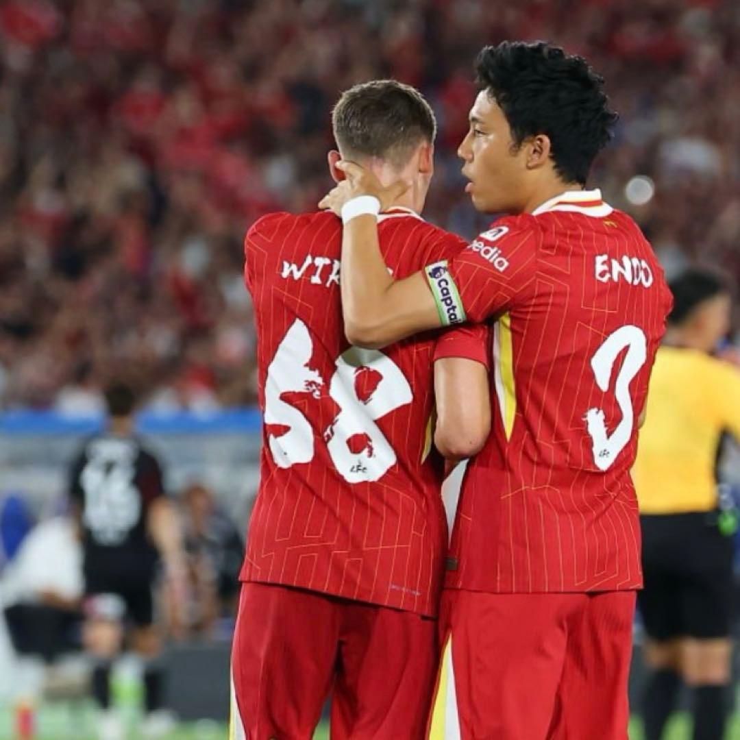 リバプール 2025日本ツアー 遠藤航 ユニフォーム 日本代表 - メルカリ