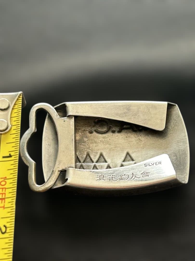 銀製 SILVER シルバーバックルNAC浪花釣友會24g - メルカリ