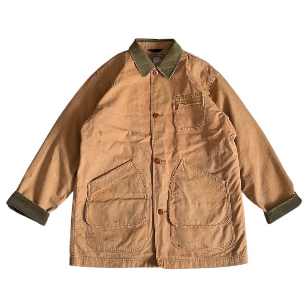 L.L.Bean 00sハンティングジャケット ライナー付きコーデュロイ襟L古着