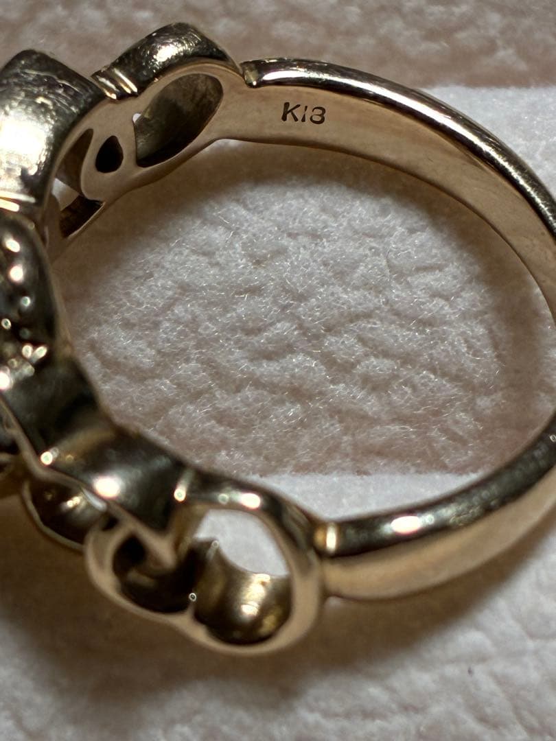 サマンサティアラ　K18 ゴールド ハート型 リング　8号　4.1g