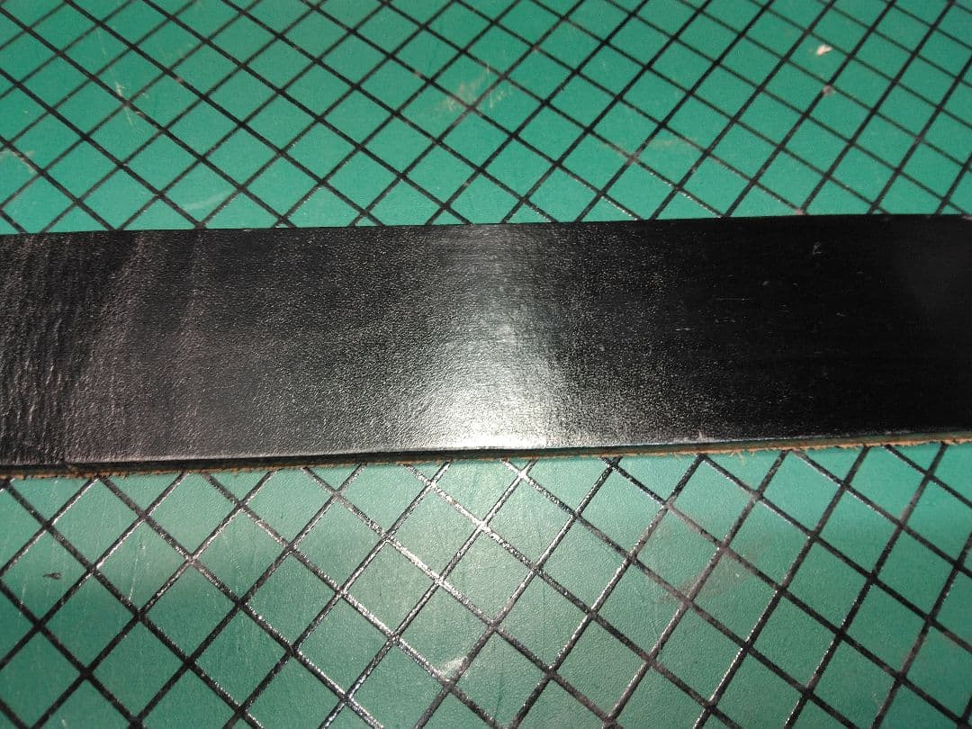 昭南ベンズレザー スタッズベルト ニッケル＆ブラス アクアブルー