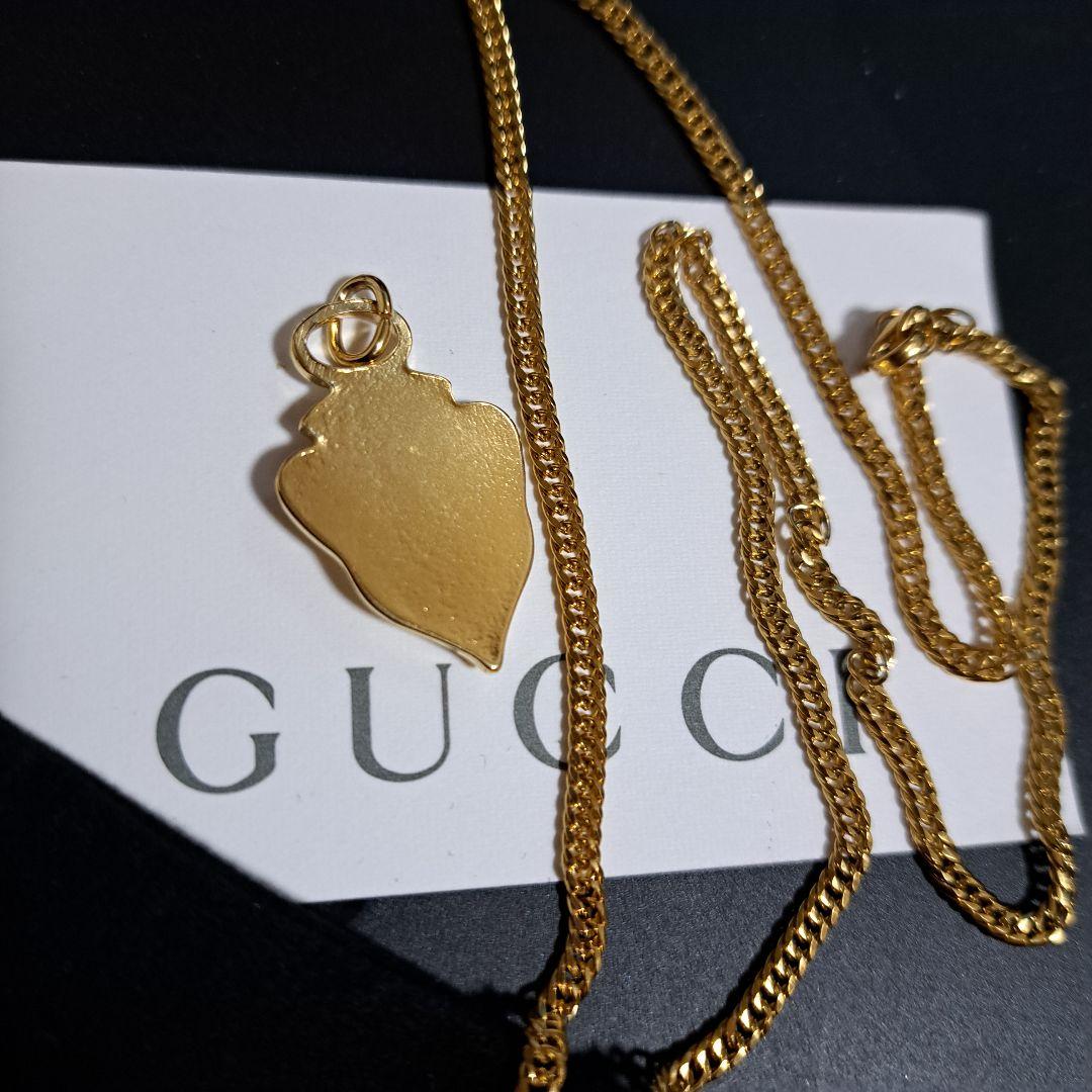 美品 GUCCI オールドグッチ チャーム & チェーン50cm3㎜付き - メルカリ