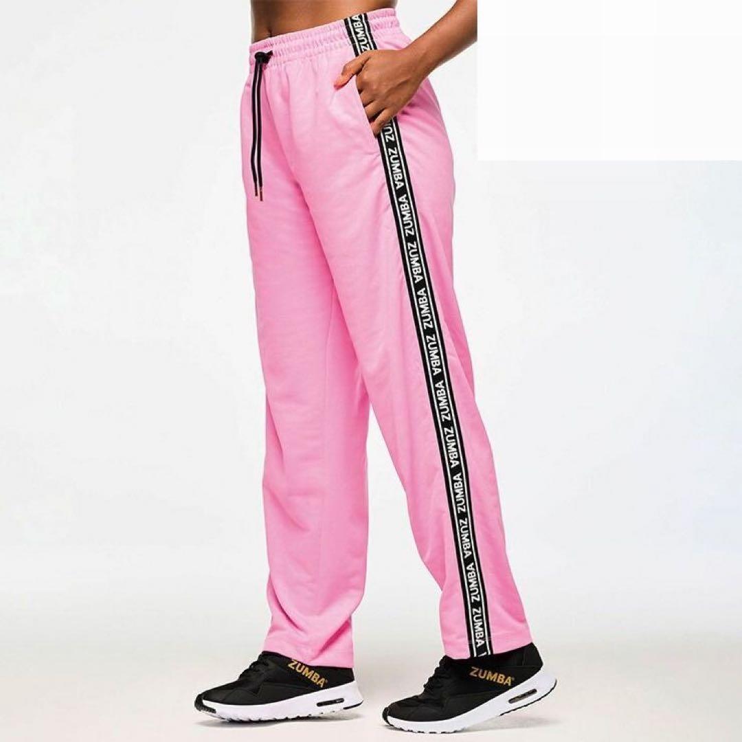 新品　正規品　ズンバ　ラスト　M トラックパンツ ズンバ（ZUMBA） ロゴ ワイド トラックパンツ ユニセックス 取り寄せ