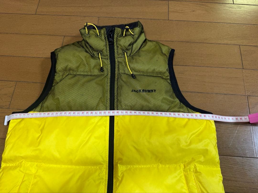 JACK BUNNY イエロー ノースリーブダウンベスト レディース サイズXS