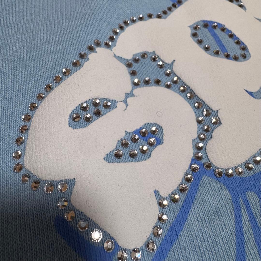 sp5der hoodie スパイダー パーカー 水色 正規品 S - メルカリ