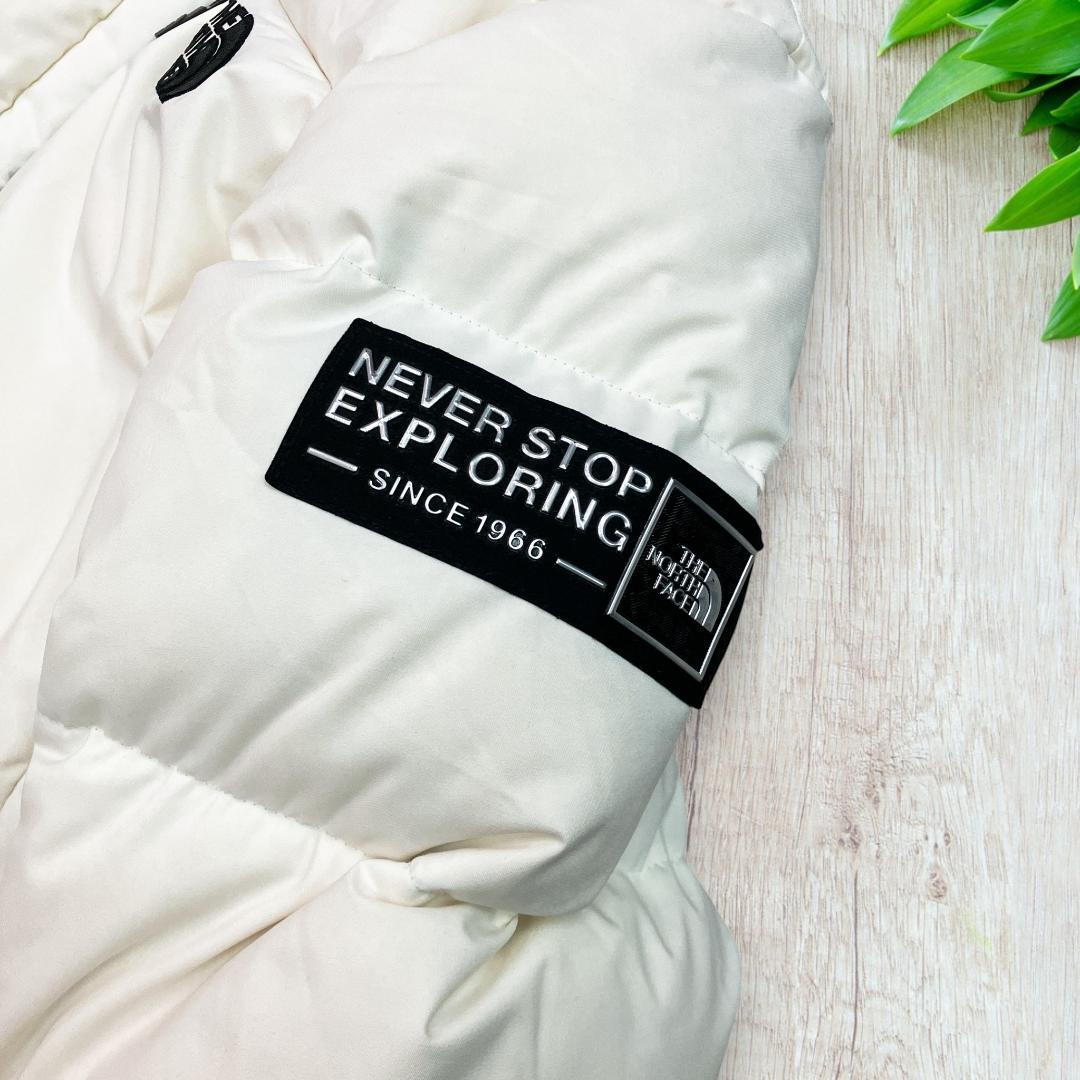 韓国限定ノースフェイス ロングダウンコート 白 XS NEVER STOP 5