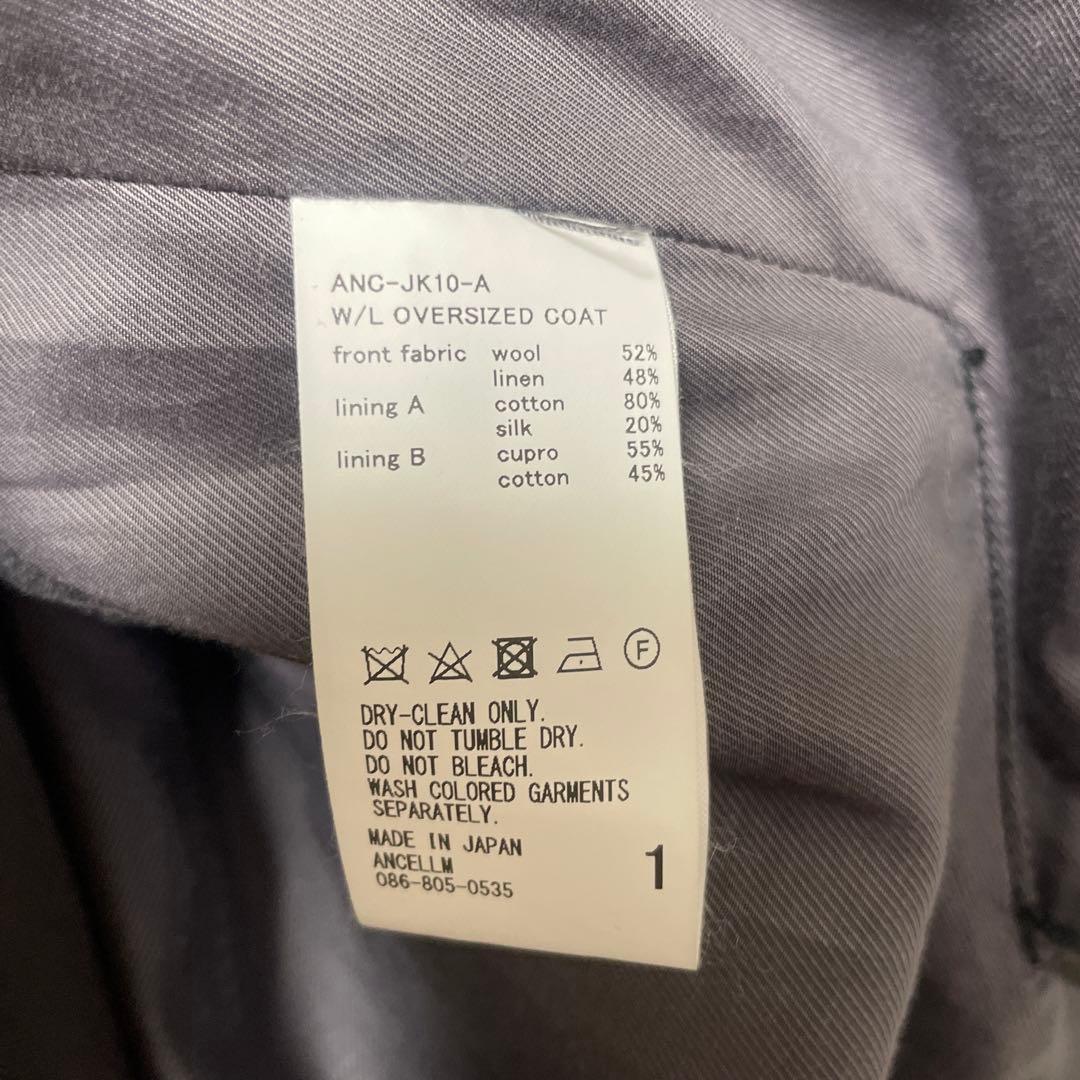 ANCELLM ANC-JK10-A W/L OVERSIZED COAT - メルカリ