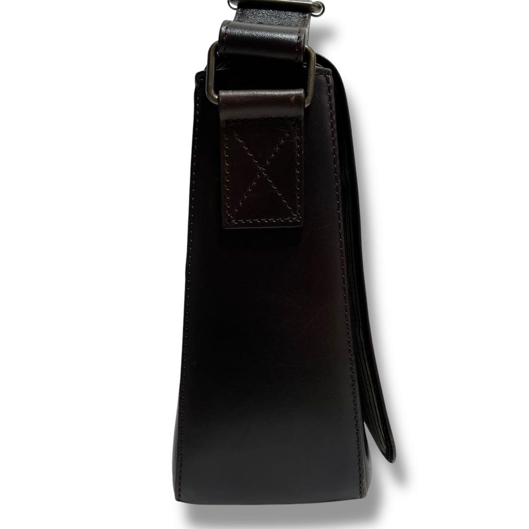 極美品✨マザーハウス メッセンジャーバッグ B5 アンティーク ブラウン