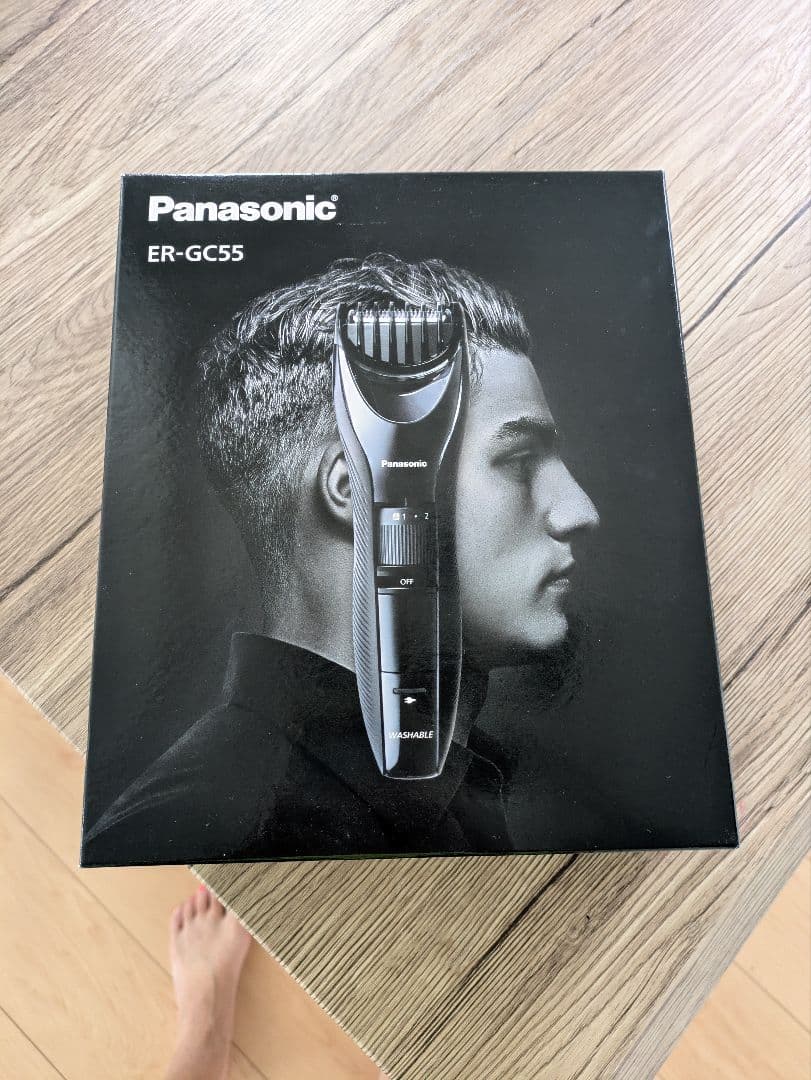 Panasonic ER-GC55 バリカン Panasonic ヘアーカッター ER-GC55-K （黒） 電気バリカン - 最安値