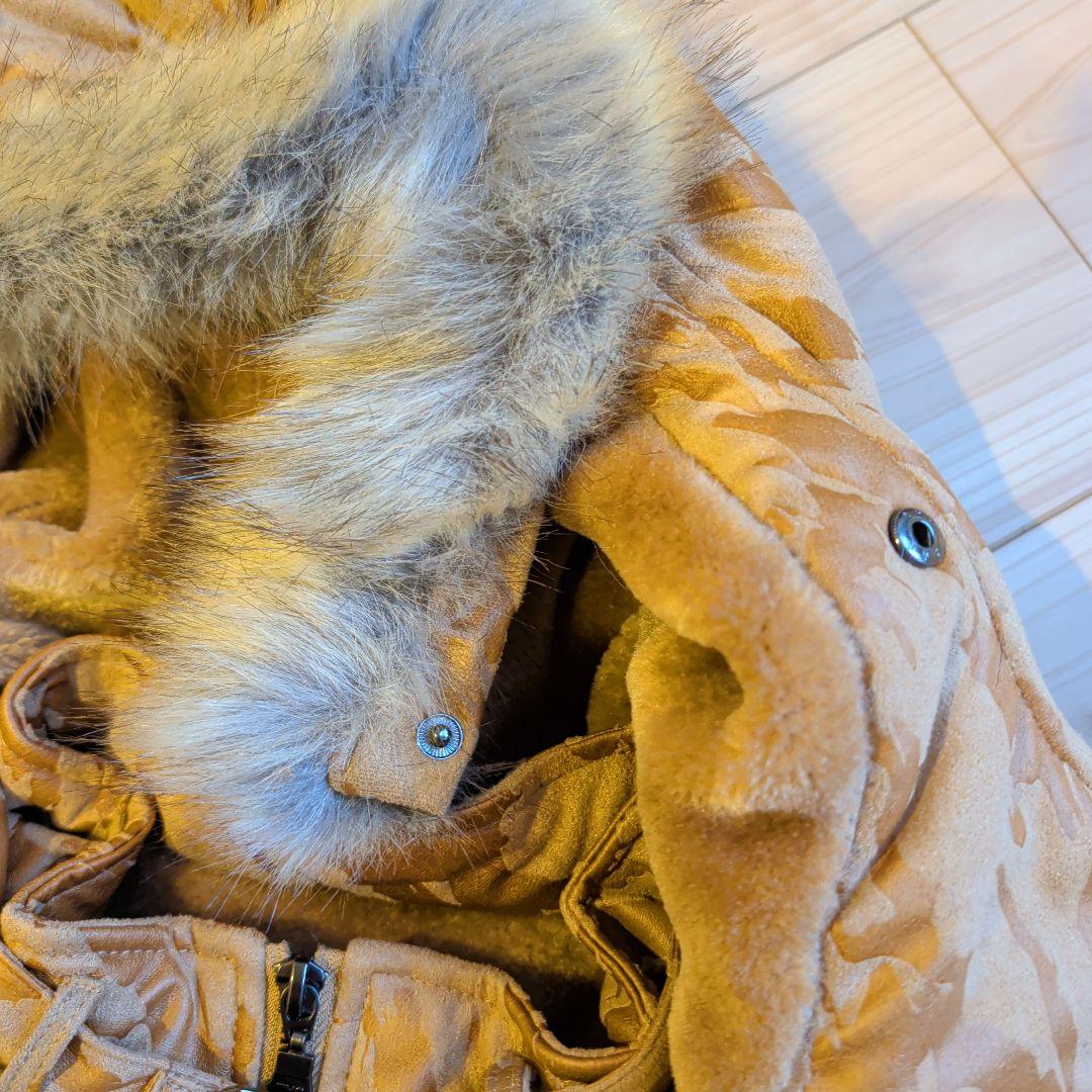 in the attic fur down jacket ファー フード y2k - メルカリ
