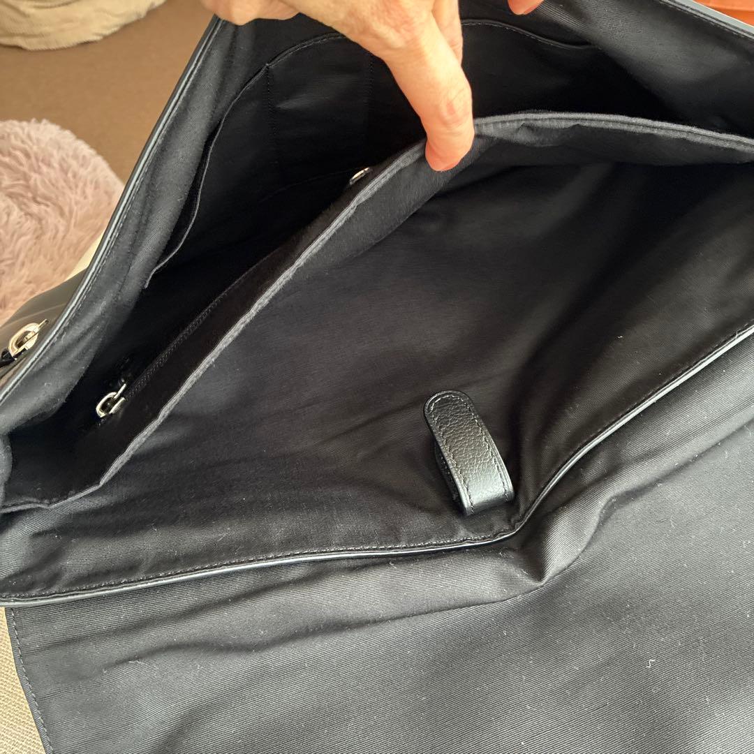 スーパーマン様専用】コーチ ブラックレザーメッセンジャーバッグ 未