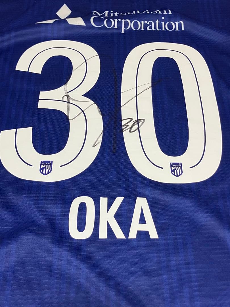 FC東京 2025 1st 岡哲平 オーセンティックユニフォーム 直筆サイン入り