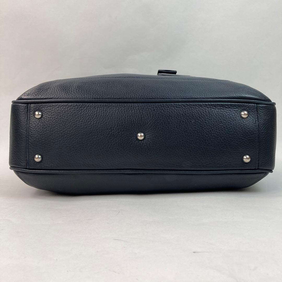 良品・2way・A4 可】 ペッレモルビダ メイデンヴォヤージュ シボ革 紺