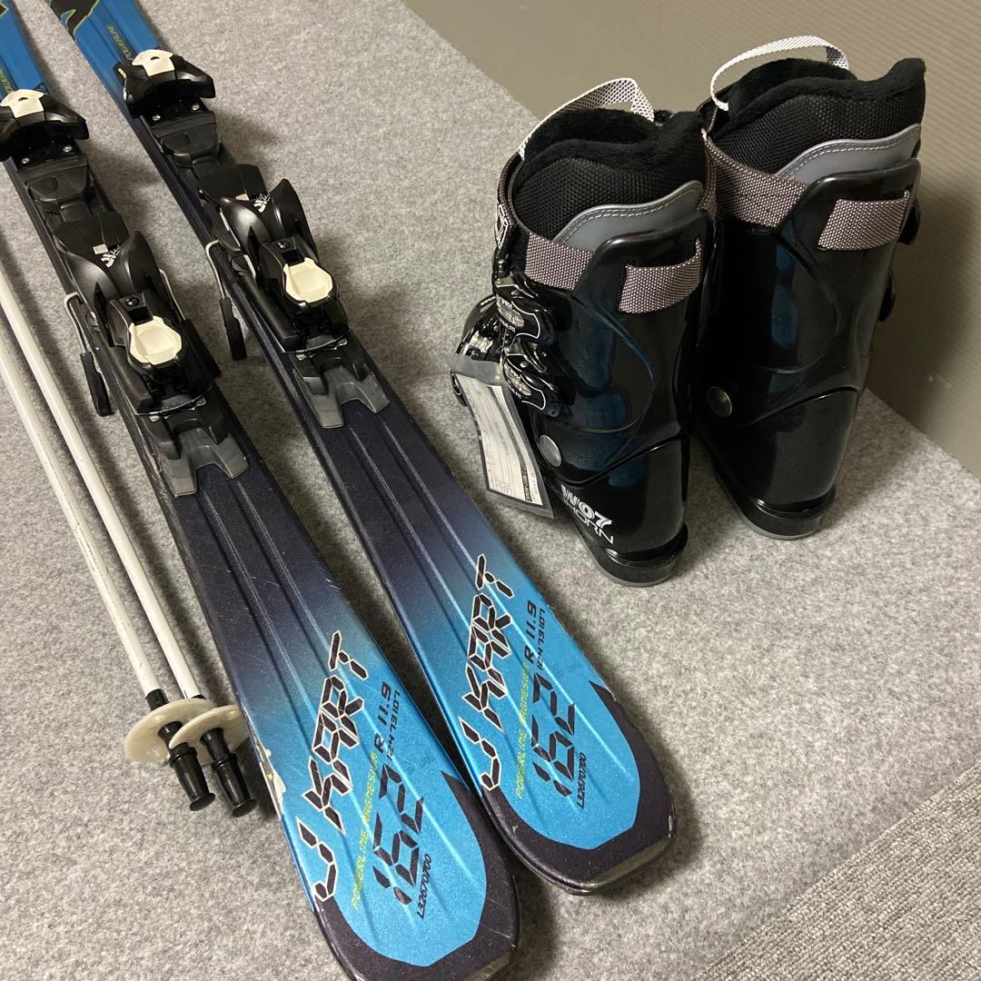 ★メンテ済 大人スキーセット 板SALOMON162cmブーツ26~26.5cm