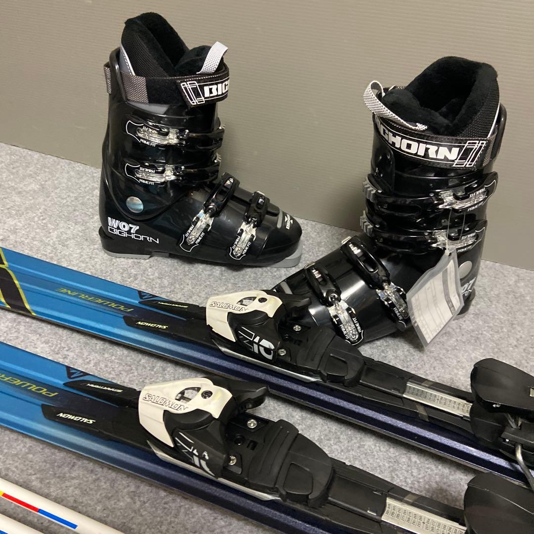 ★メンテ済 大人スキーセット 板SALOMON162cmブーツ26~26.5cm