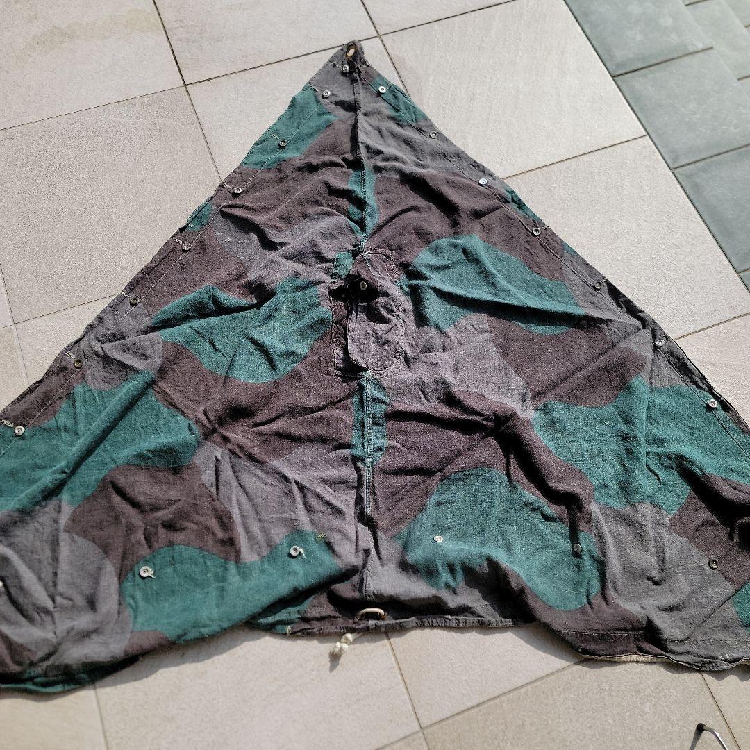 スウェーデン軍幕　三色　ビンテージ 軍幕用❗️ 木製ポール スウェーデン軍幕 3本継ぎ | ヴィンテージ