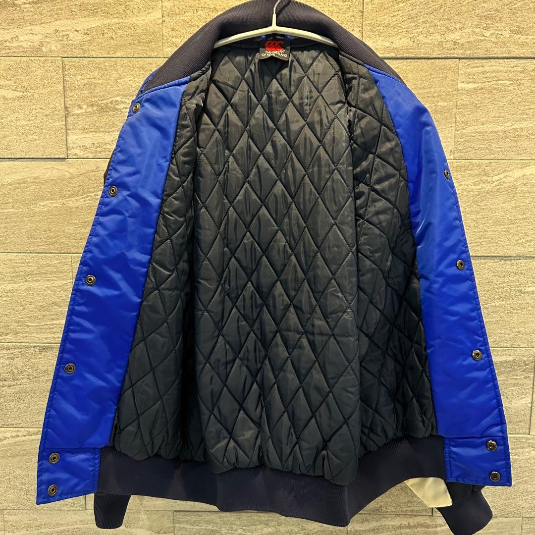 超美✨激レア✨カンタベリー Mラガージャケット ブルー ワッペン 刺繍