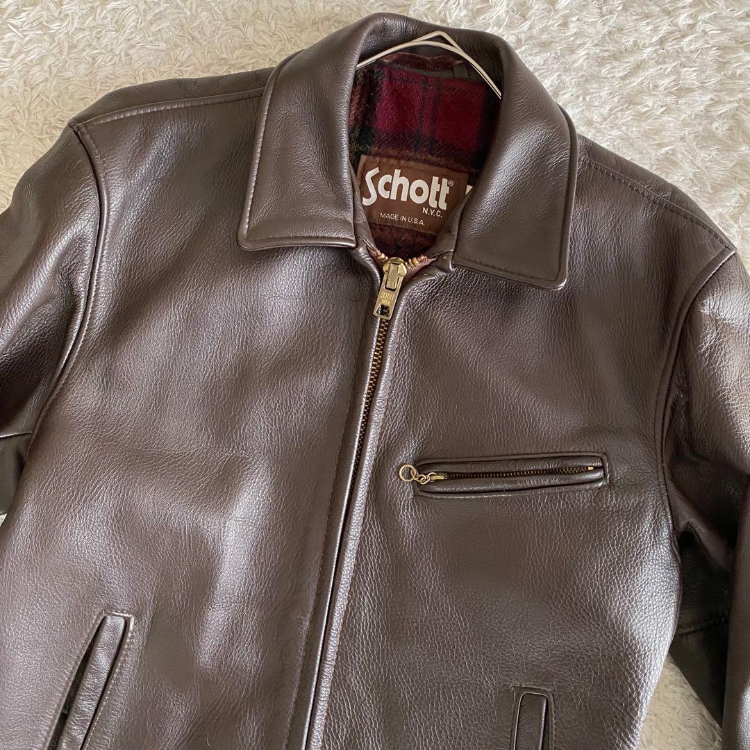 80s/38 SCHOTT 681 シングルライダース ブランケットライニング - メルカリ