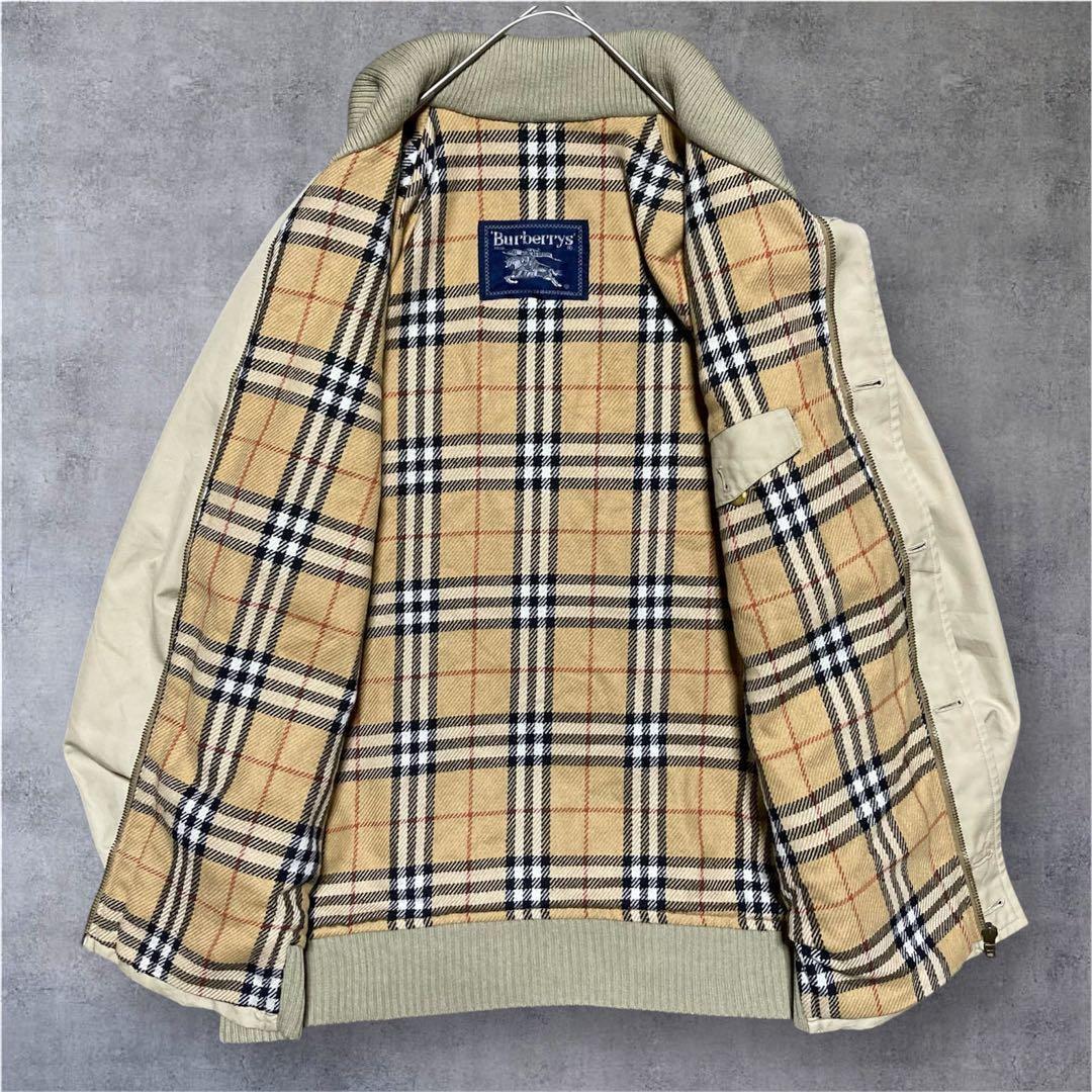 BURBERRY ハリントンジャケット スウィングトップ ノバチェック L