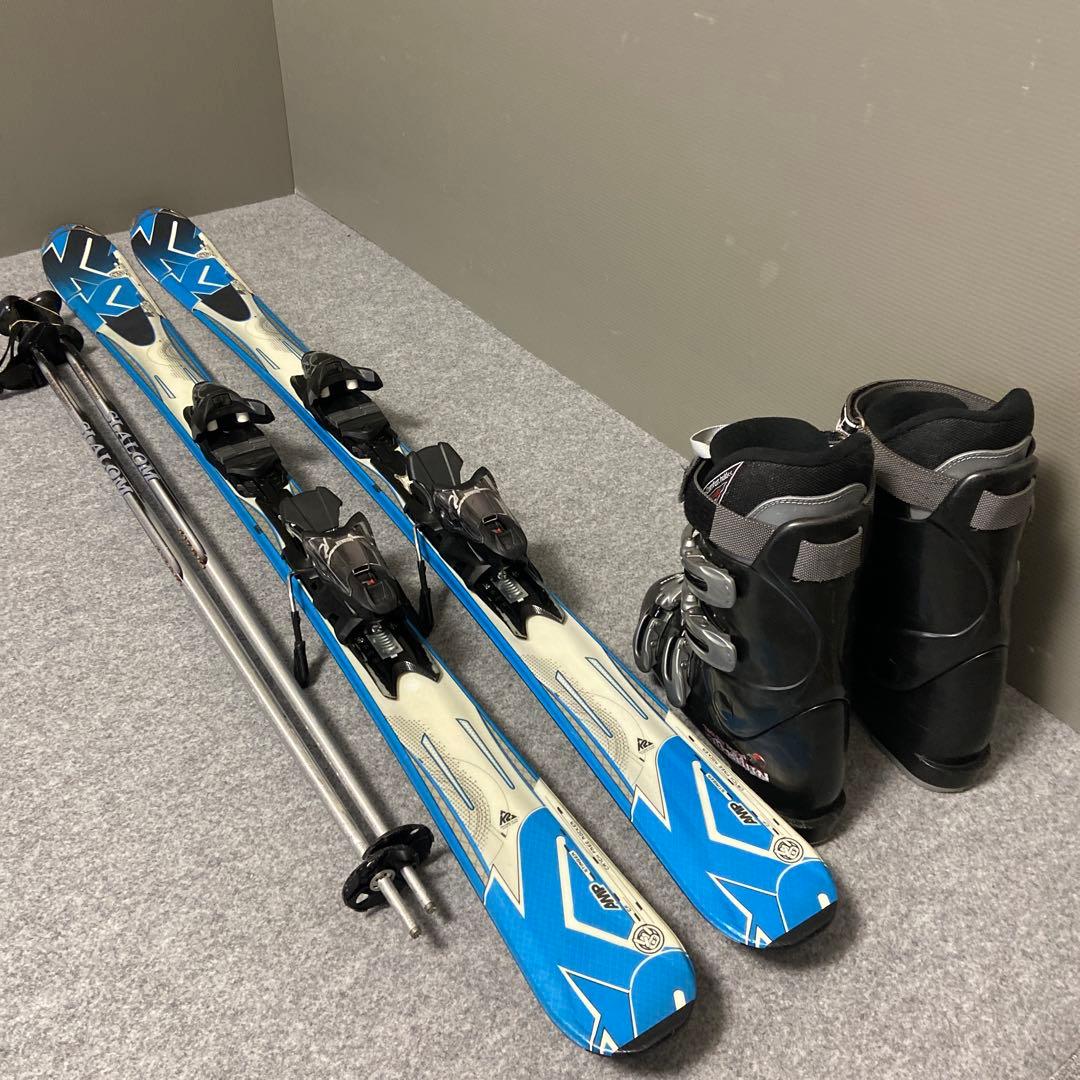 ★メンテナンス済　大人スキーセット　板153cm ブーツ 25~ 25.5cm