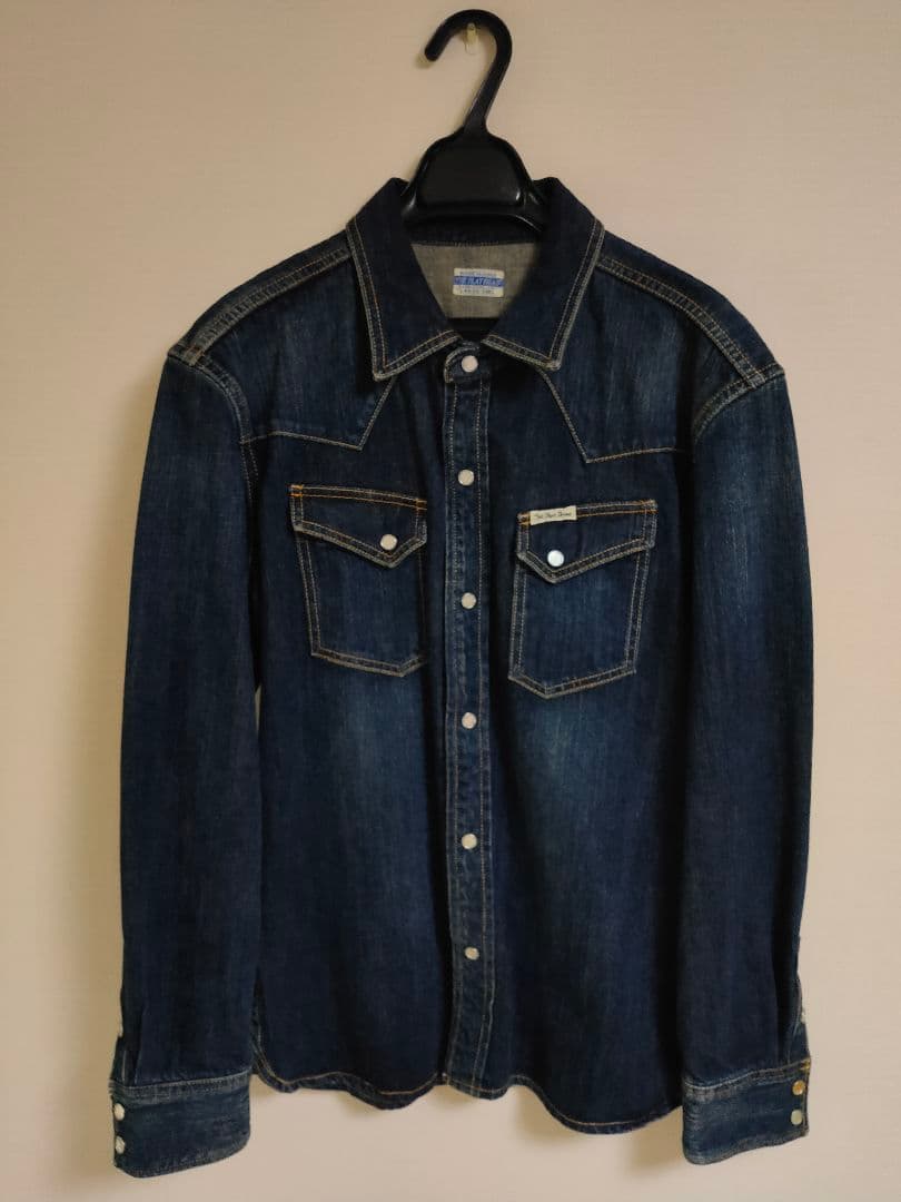 美品　FLATHEAD　デニムウエスタンシャツ　リアルエイジド加工　サイズ40 デニム ウエスタンシャツ リアルエイジド加工 FN-SDW-001LC | THE FLAT