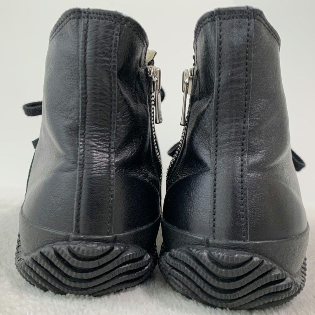 【美品】SPINGLE MOVE カンガルーレザーハイカット ファスナー《現行》