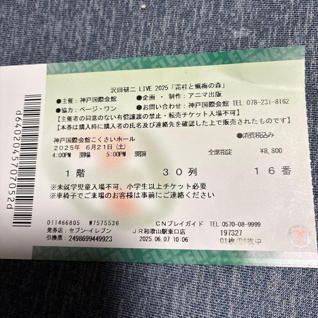 沢田研二使用済みチケット - メルカリ