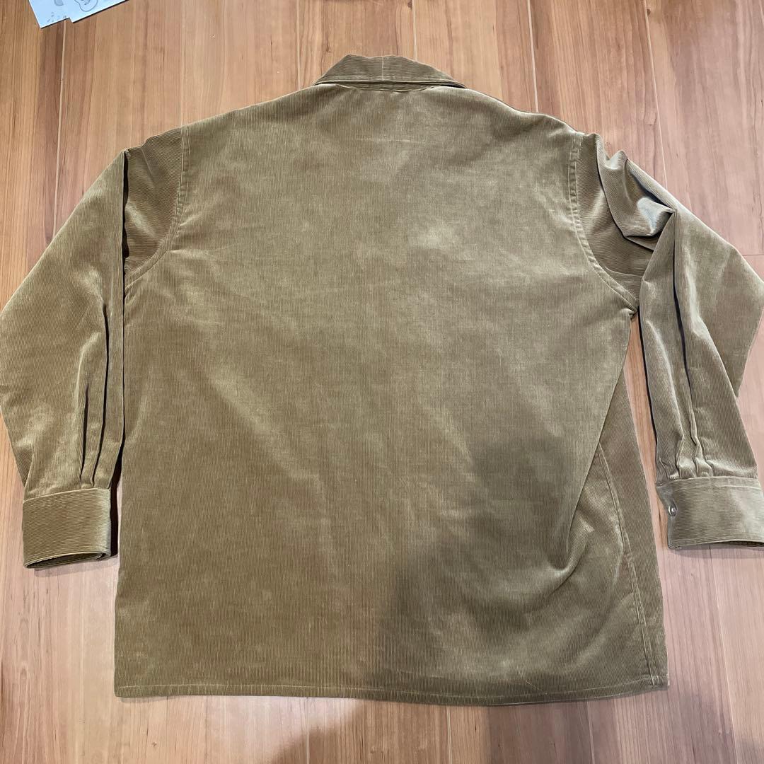 キ*プ様 AURALEE FINX CORDUROY SHIRT KHAKI