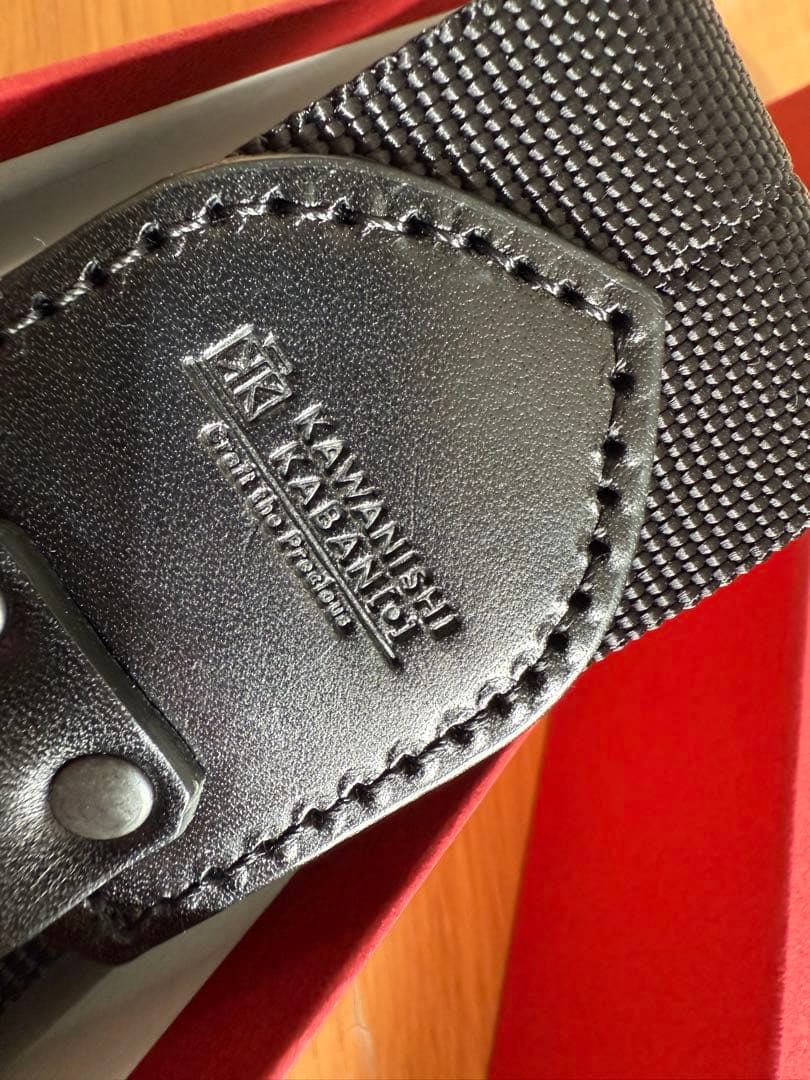 カワニシカバン】ミニモン コーデュラ(R) カーキ、 ショルダー38mm