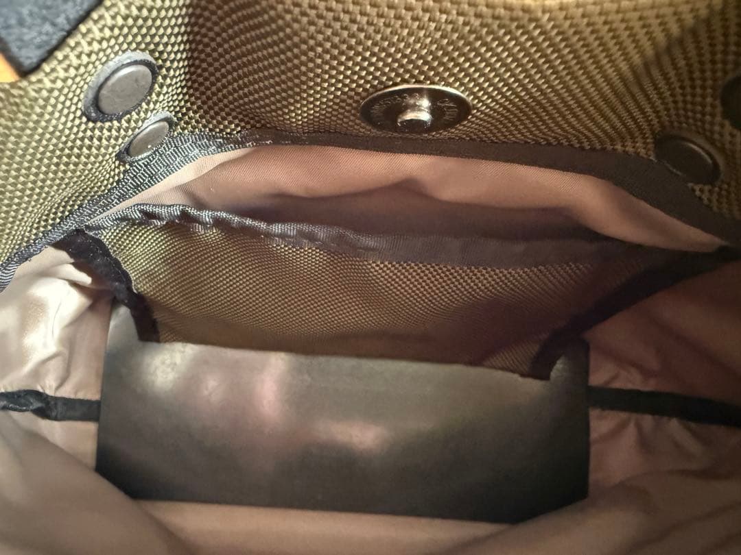 カワニシカバン】ミニモン コーデュラ(R) カーキ、 ショルダー38mm