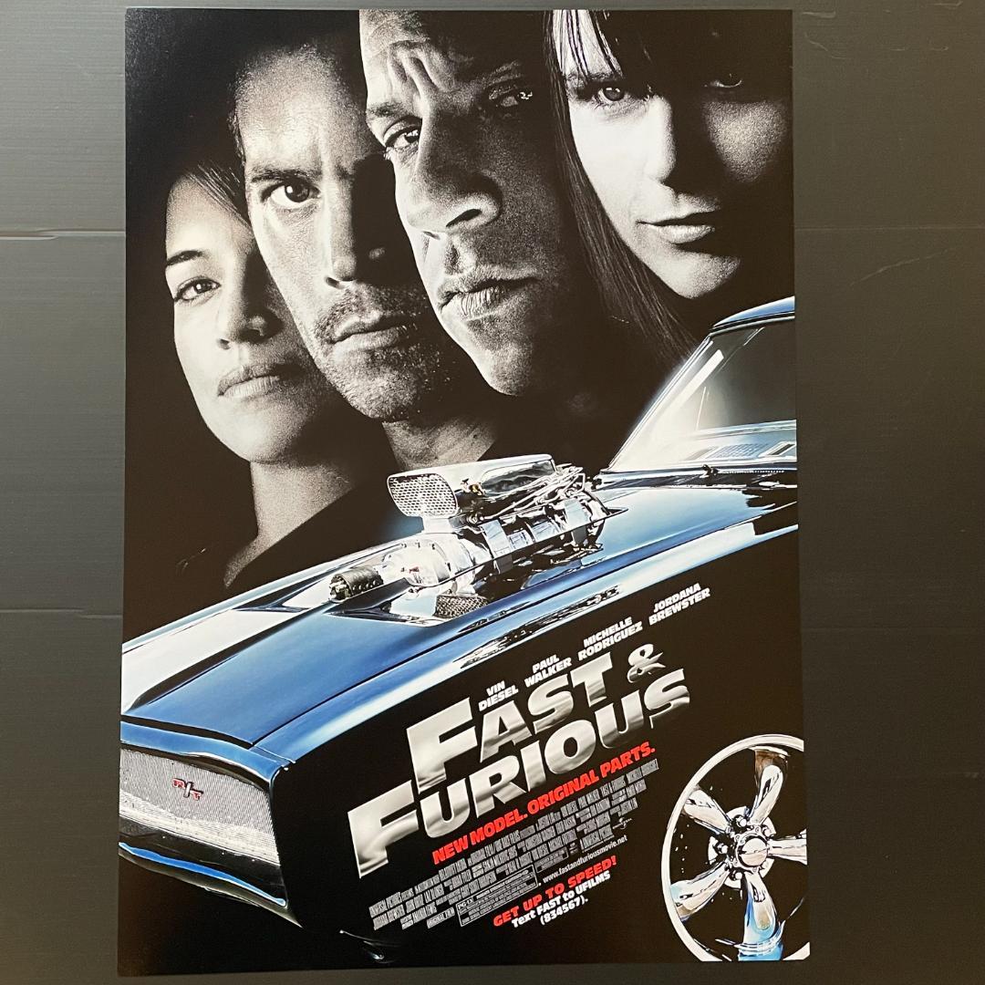 US版ポスター『ワイルド・スピード MAX』#2☆ダッジ・チャージャー