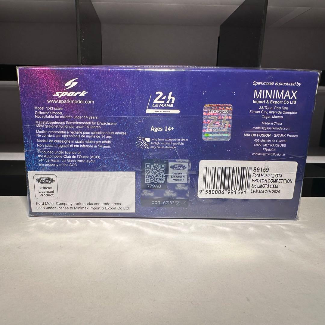 フォード マスタング ルマン 2024 スパーク 1/43
