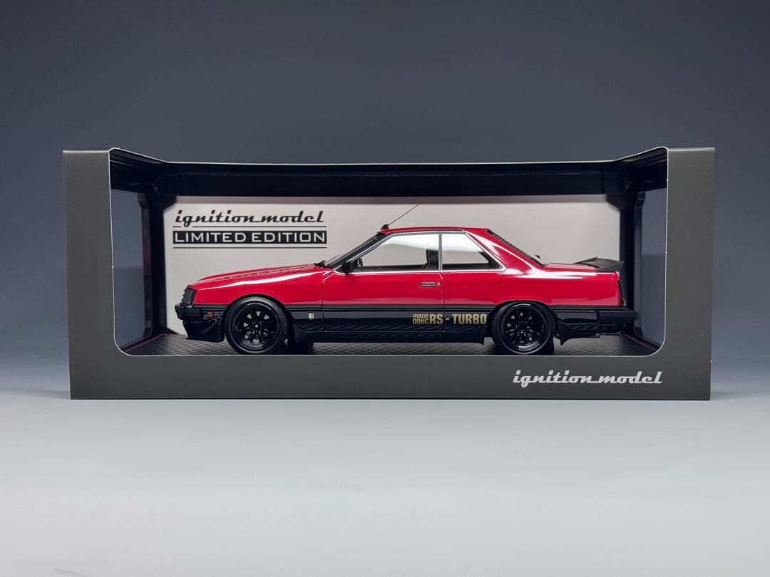 IG 1/18 日産 スカイライン RS ターボ R30 レッド エンジン付
