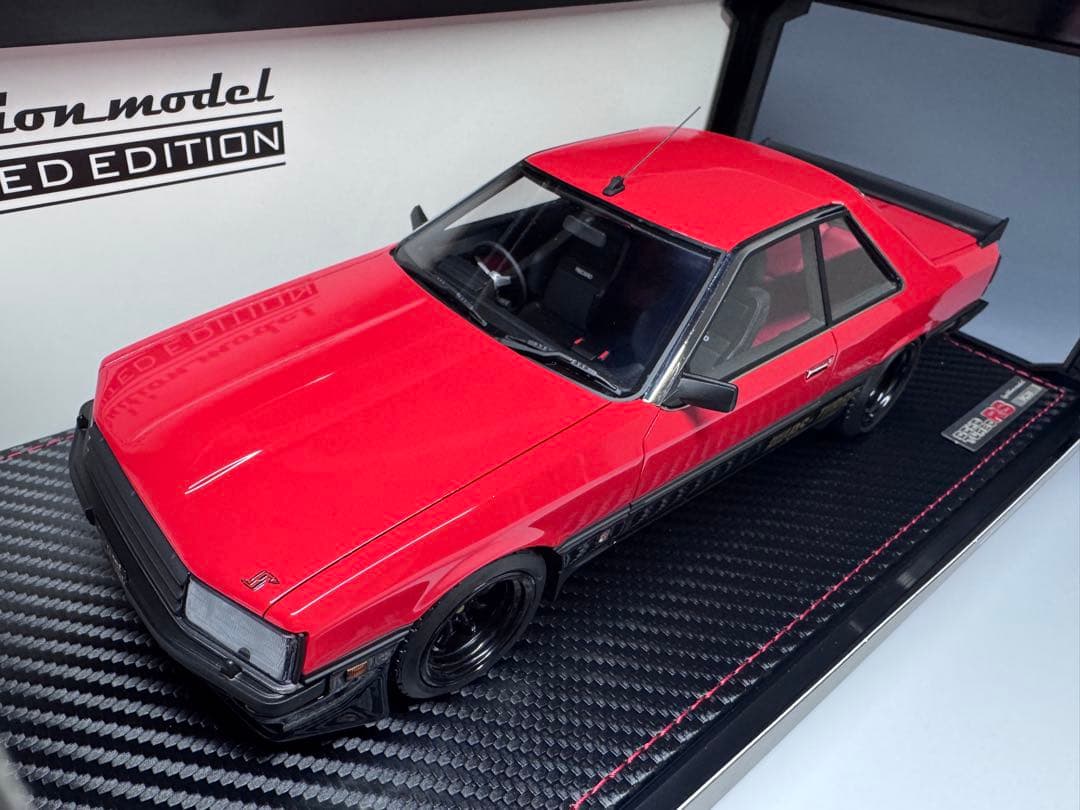 IG 1/18 日産 スカイライン RS ターボ R30 レッド エンジン付
