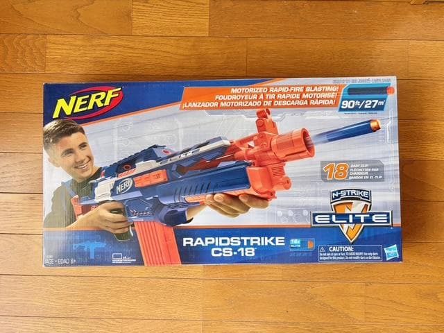 【レア / US仕様】ナーフ電動 NERF RAPIDSTRIKE CS-18 Nerf N-Strike Elite Rapidstrike CS-18 Blaster, with battery pack