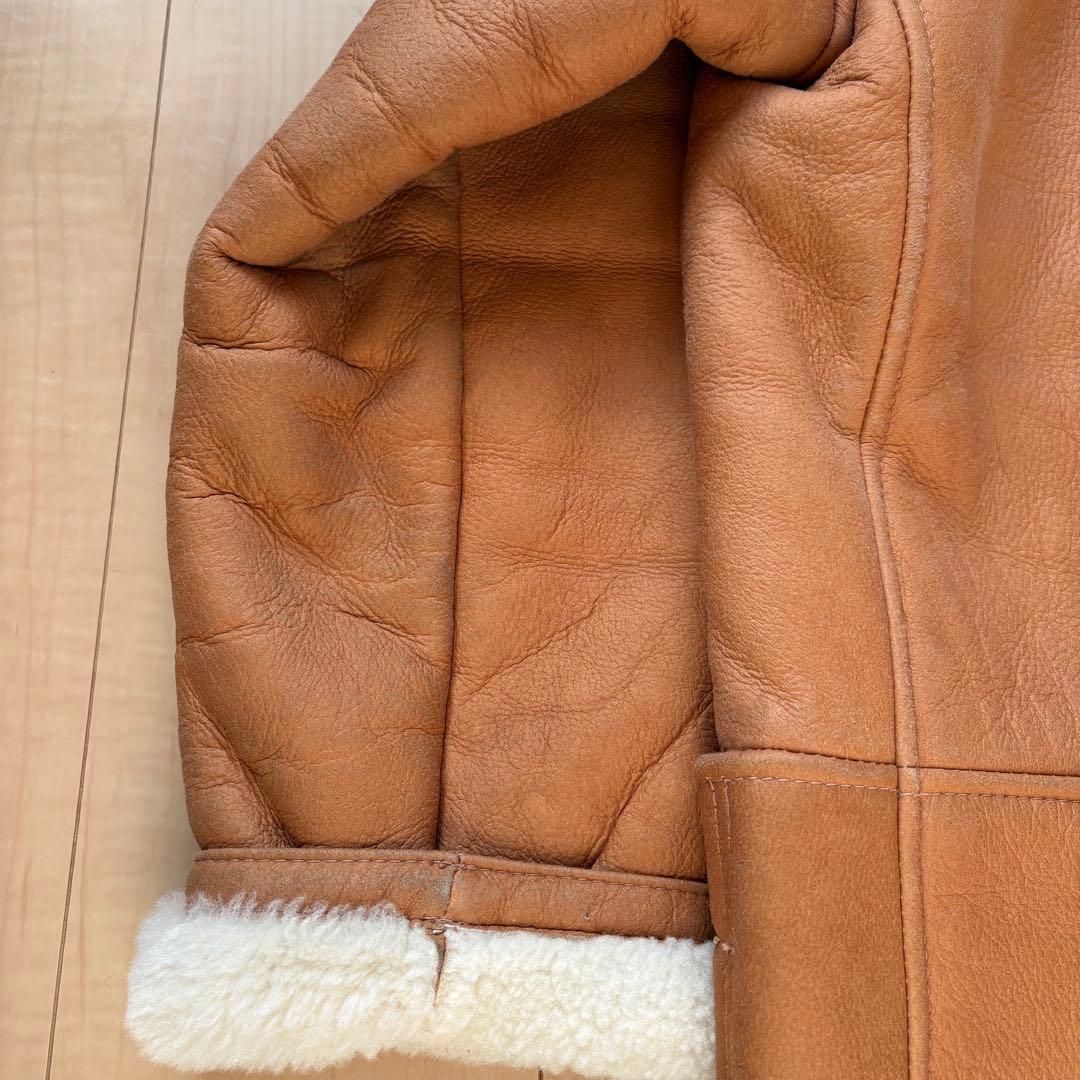 USA製 Sawyer of Napa ムートンコート ヴィンテージ レザー - メルカリ